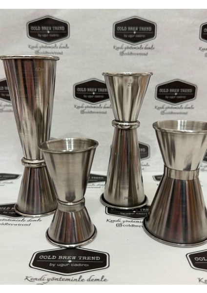 Çiftli Çelik Ölçek Jigger 20/40 Ml, Şık ve Kullanışlı Mutfak Aksesuarı