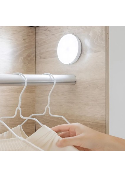 Sensörlü Şarjlı Beyaz Gece Lambası, Pratik ve Şık Aydınlatma