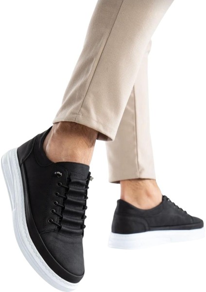 Erkek Siyah Günlük Hafif Poli Dikişli Taban Yürüyüş Garantili Spor Sneaker Ayakkabı fırsatları