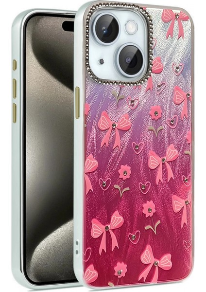 iPhone 15 Kılıf Blade Aynalı Desenli Kapak - Desen 3