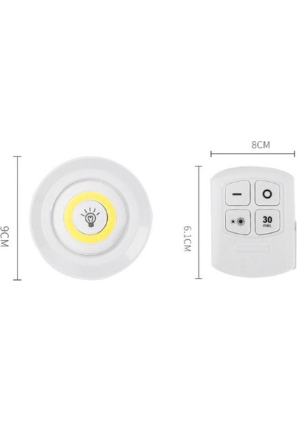 3'lü Dekoratif Koridor ve Antre LED Işık Seti, Pilli ve Yapışkanlı, Beyaz indirimleri