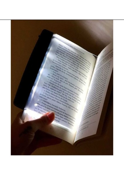 Beyaz LED Işıklı Okuma Lambası, Sayfa Işaretleyici, Gece Okuma Işığı