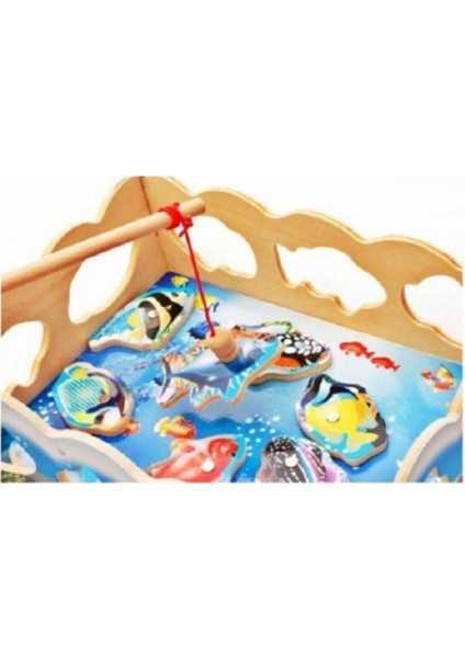 Ahşap Balık Yakalama Oyunu, Mıknatıslı ve Eğlenceli Balık Tutma Oyunu fiyatları