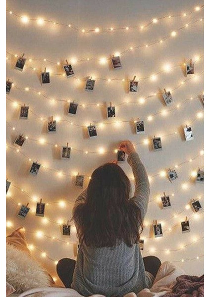 10M Sarı LED Işık Şerit, Bahçe, Oda, Kafe Dekoru Için Ideal Aydınlatma Seçeneği