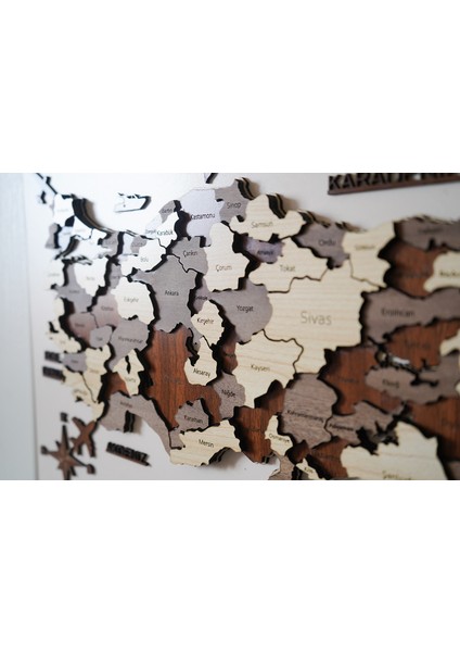 3 Boyutlu Tablo Ahşap Mdf Dekoratif Detaylı Türkiye Haritası – Duvar Dekoru Ev Mobilya fırsatları