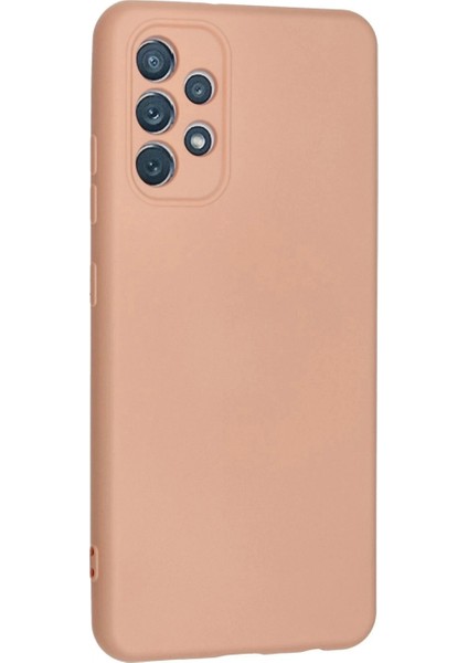 Samsung Galaxy A32 Kılıf Nano Içi Kadife Silikon - Pudra modelleri