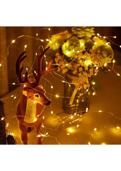 Pilli Peri LED Aydınlatma 5 Metre, Kahverengi, Şık ve Işıl Işıl Dekorasyon fiyatları