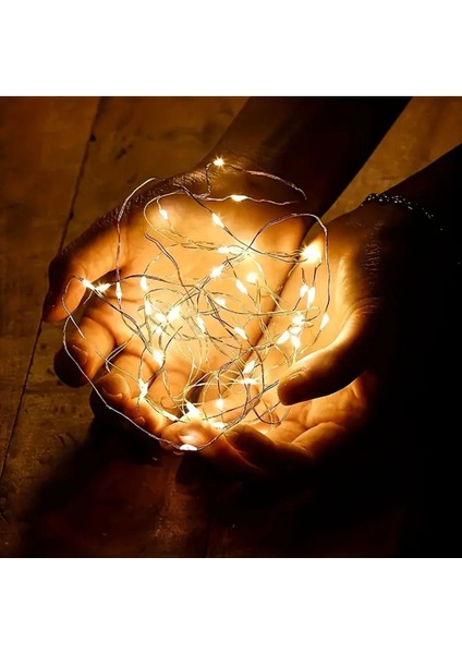 Pilli Peri LED Aydınlatma 5 Metre, Kahverengi, Şık ve Işıl Işıl Dekorasyon fırsatları