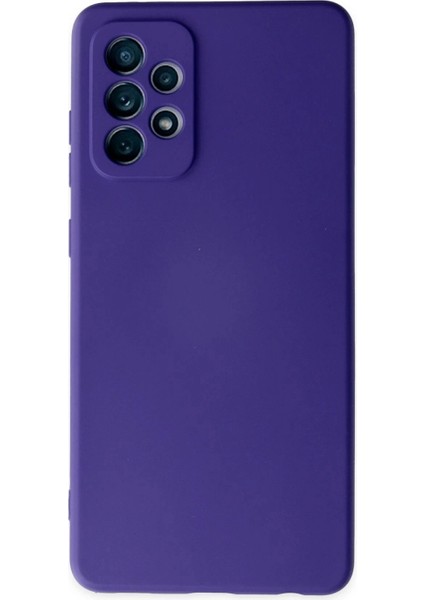 Samsung Galaxy A32 Kılıf Nano Içi Kadife Silikon - Mor