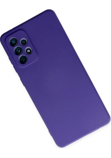 Samsung Galaxy A32 Kılıf Nano Içi Kadife Silikon - Mor modelleri