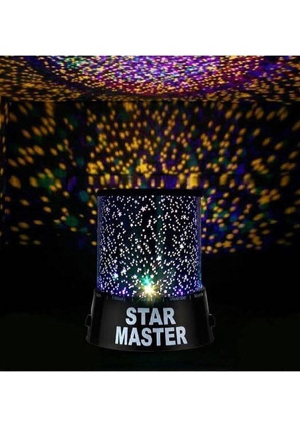 Renkli Yıldızlar ve Gökyüzü Projeksiyonlu Gece Lambası, Sıcak Tonlar modelleri