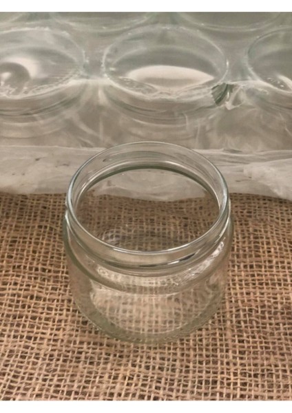 30 Adet Turuncu Kapaksız Cam Kavanoz 300 Cc, Şık ve Kullanışlı Saklama Çözümü