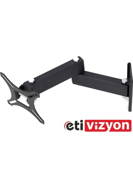Hareketli Iki Kollu Tv Askı Aparatı 17-27" Siyah, Dayanıklı ve Kullanışlı Tasarım fiyatları