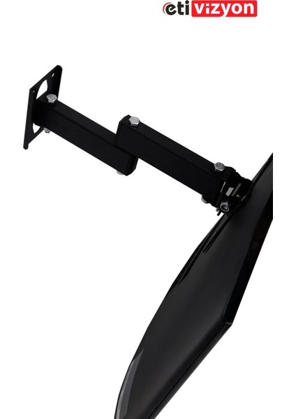 Hareketli Iki Kollu Tv Askı Aparatı 17-27" Siyah, Dayanıklı ve Kullanışlı Tasarım fırsatları