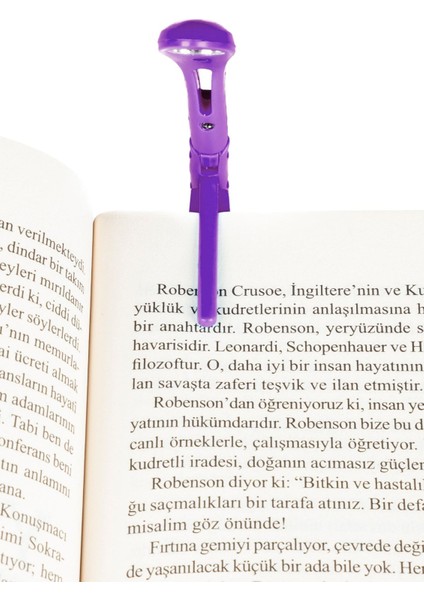 Mor Renkli Taşınabilir Kitap Okuma Işığı, Rahat ve Kullanışlı Tasarım fiyatları