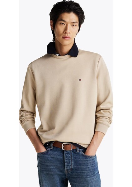 Th MW0MW37241 Essentıal Intechno Crewneck Erkek Sweatshırt