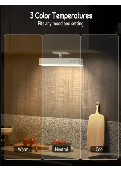 Taşınabilir Kablosuz Dokunmatik Manyetik LED Gece Lambası, Uzaktan Kumandalı, Beyaz modelleri