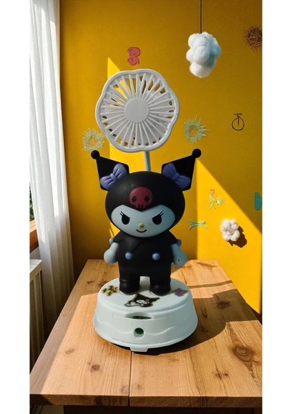 Kuromi Temalı Masa Üstü Vantilatör Siyah, Şık ve Kullanışlı Hediye Seçeneği fiyatları