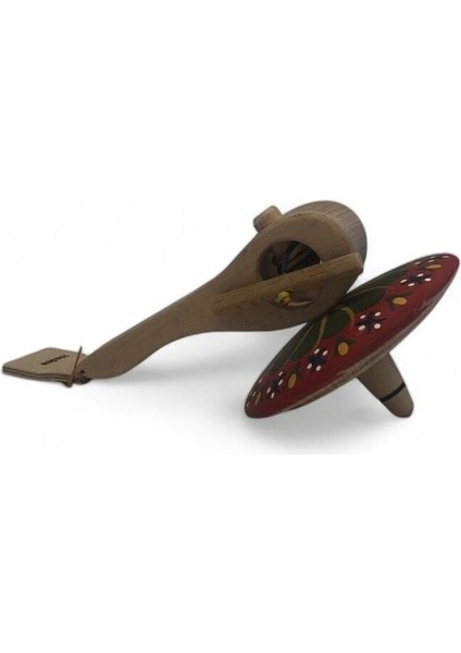 Ahşap Kırmızı Topaç Eğlence Oyunu Çocuklar Için Renkli ve Şık Tasarım modelleri