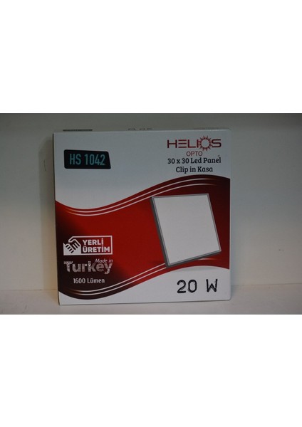 30X30 Beyaz LED Panel Klipsi, 20W, Sıva Altı, Enerji Verimli, Modern Tasarım