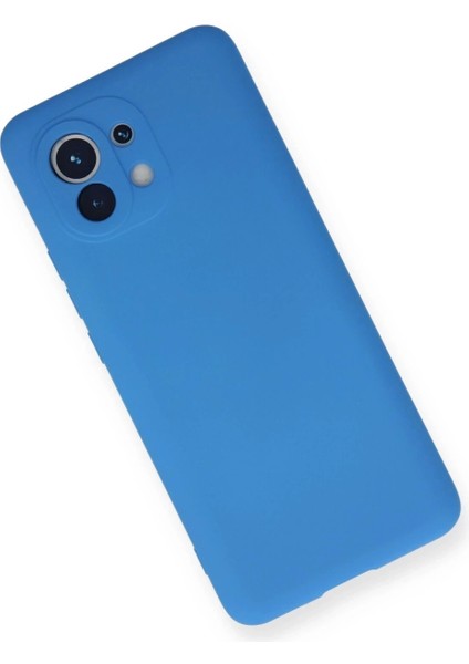Xiaomi Mi 11 Kılıf Nano Içi Kadife Silikon - Mavi modelleri