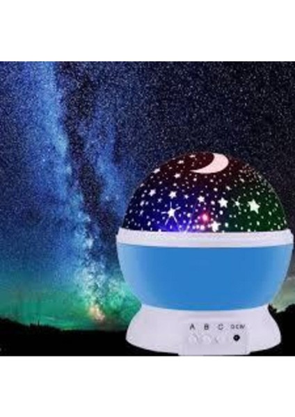 USB Tavan Yıldız Projeksiyon LED Gece Lambası, Beyaz, Sıcak ve Rahat Atmosfer