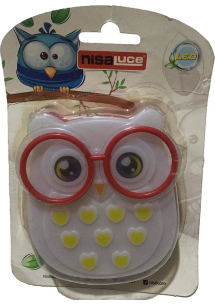 Çocuklar Için Renkli Baykuş LED Gece Lambası, Tatlı ve Parlak Tasarım