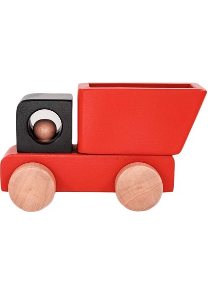 Ahşap Kamyon Kırmızı Renkli, Eğlenceli ve Şık Hobi Oyuncak fiyatları