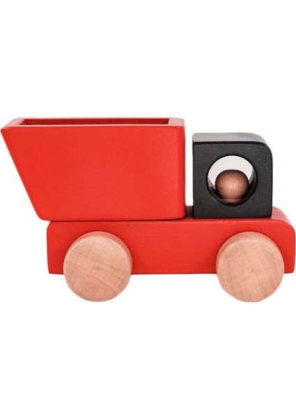 Ahşap Kamyon Kırmızı Renkli, Eğlenceli ve Şık Hobi Oyuncak modelleri