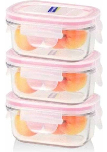 Biev Pembe 3'lü Mama Seti 150 Ml, Sağlıklı ve Güzel Beslenme Için Ideal