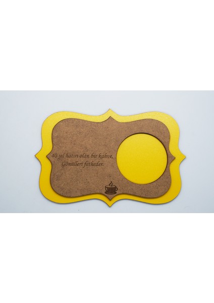 Ahşap – Mdf Lazer Kesim Renkli – Beyaz 6’lı Kahve Fincan Atlığı, Bardak Altlığı, Sunum modelleri