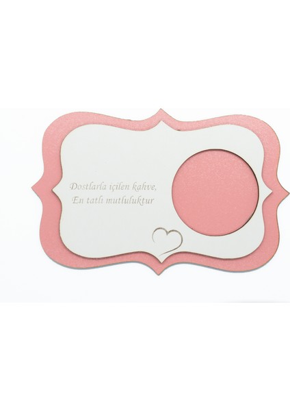 Ahşap – Mdf Lazer Kesim Renkli – Beyaz 6’lı Kahve Fincan Atlığı, Bardak Altlığı, Sunum modelleri