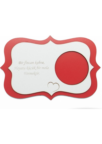 Ahşap – Mdf Lazer Kesim Renkli – Beyaz 6’lı Kahve Fincan Atlığı, Bardak Altlığı, Sunum fırsatları