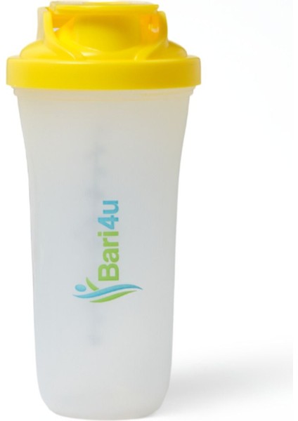 Sarı 500 ml Karıştırma Kabı, Sağlıklı ve Pratik Spor Eşyası