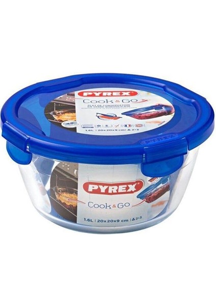 20 cm Şeffaf Cam Saklama Kabı, Dayanıklı ve Şık Tasarım