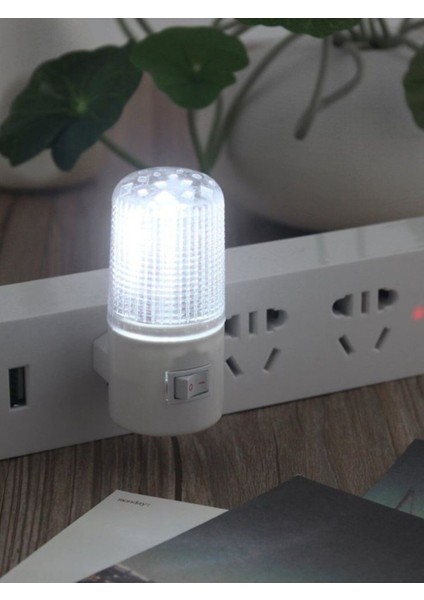 2'li 1W Beyaz Işık Gece Lambası, Fişli, Aç-Kapa Düğmeli, 8 Cm, Yüksek Kalite fırsatları