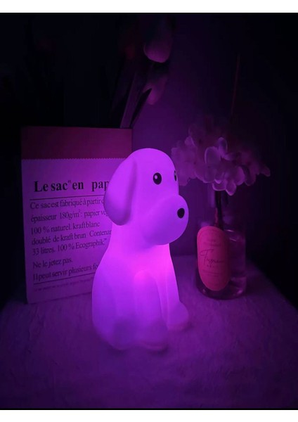 Renkli Köpek Şekilli Dokunmatik Gece Lambası, Şık ve Kullanışlı Dekoratif Aydınlatma fırsatları