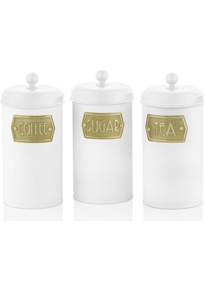 Beyaz 1,60 Lt Çay Şeker ve Kahve Kavanozu, Şık ve Kullanışlı Tasarım fiyatları
