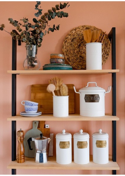 Beyaz 1,60 Lt Çay Şeker ve Kahve Kavanozu, Şık ve Kullanışlı Tasarım indirimleri