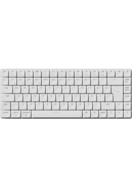 K3 Max%75 Rgb Türkçe Red Switch Kablosuz Beyaz Mekanik Klavye
