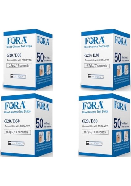 Dijital Şeker Ölçüm Çubuğu 4 Kutu, 200 Adet, Güvenli ve Kolay Kullanım fiyatları