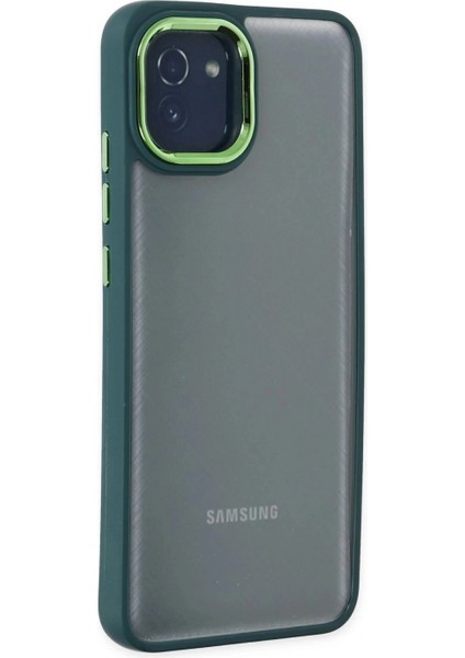 Samsung Galaxy A03 Kılıf Dora Kapak - Haki Yeşil