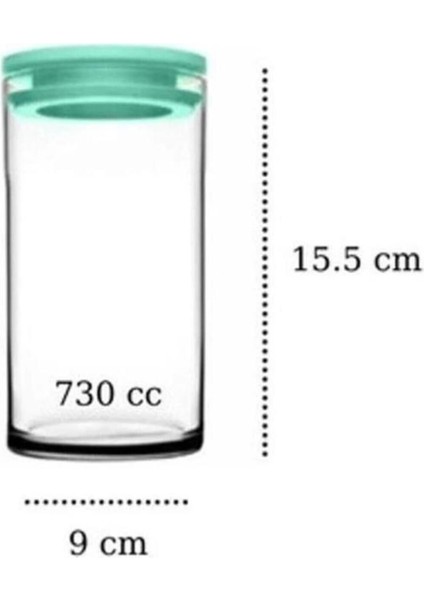 6'lı Kahvaltı Kavanozu Seti, 730 Cc, Yeşil Kapakli, Şık ve Kullanışlı. fiyatları