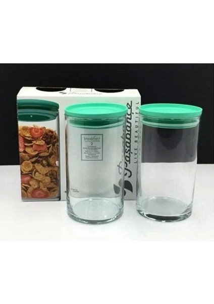 6'lı Kahvaltı Kavanozu Seti, 730 Cc, Yeşil Kapakli, Şık ve Kullanışlı. fırsatları