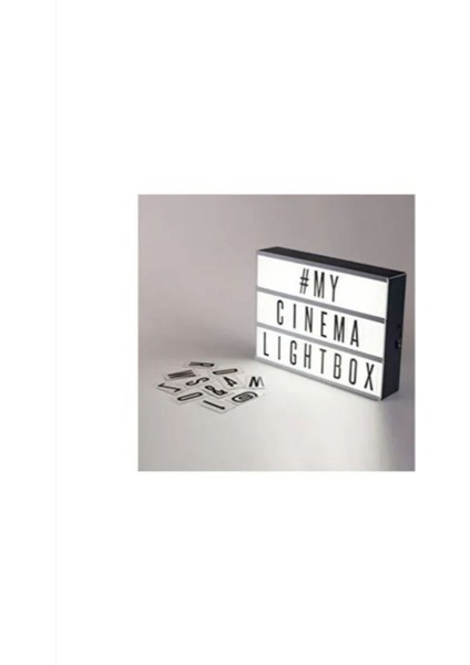 Beyaz LED Işıklı Mesaj Panosu, Dekoratif ve Sinematik Tasarım, Masaya Uygun modelleri