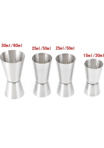 Paslanmaz Çelik Kokteyl Ölçeği 25/50 Ml, Içecek Hazırlama Jigger, Bar Malzemesi fiyatları