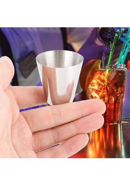 Paslanmaz Çelik Kokteyl Ölçeği 25/50 Ml, Içecek Hazırlama Jigger, Bar Malzemesi