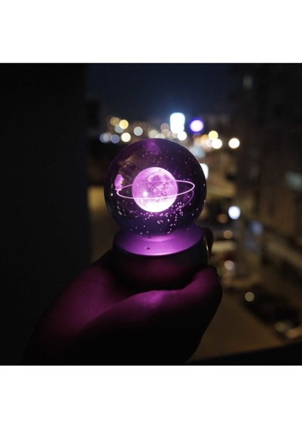 Işıklı Cam Küre, Çemberde Yürüyen Kız, USB ve Pili ile 8x6 Cm, Turuncu fiyatları