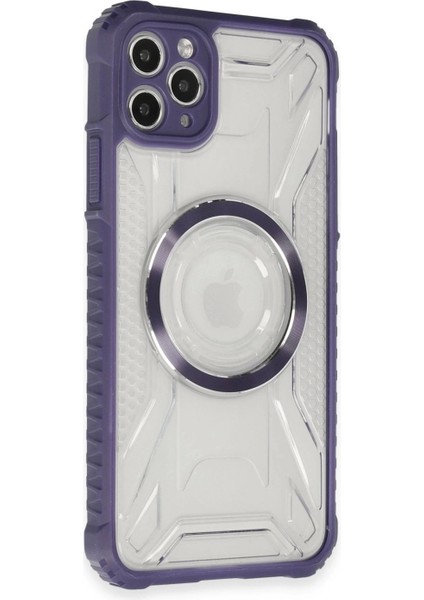 iPhone 11 Pro Kılıf Prag Magneticsafe Kapak - Derin Mor