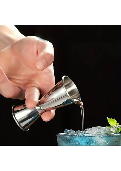 Paslanmaz Çelik Ikili Kokteyl Ölçü Kabı, 2/4 Cl, Şık ve Kullanışlı Tasarım fiyatları